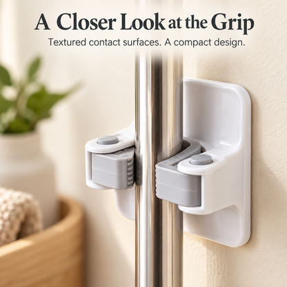 ✨Wall-Mounted Broom & Mop Holder – Easy-Grip, Space-Saving Organizer❄️