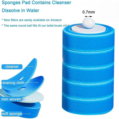 Hands-Free Flip-Top Disposable Toilet Brush⏳