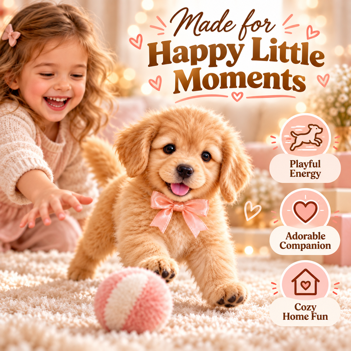 🐕49% OFFGolden Buddy™ 🐾 Realistic Robot Golden Retriever Puppy🍀