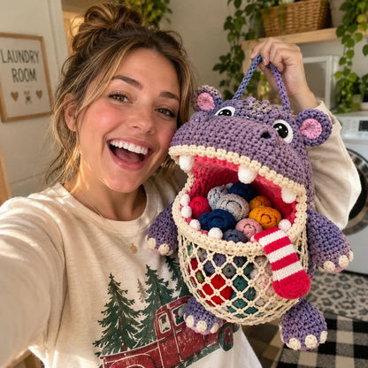🔥Limited time 49% OFF🧦 DIY Crochet Animal Sock Holder Kit  🦈🐊