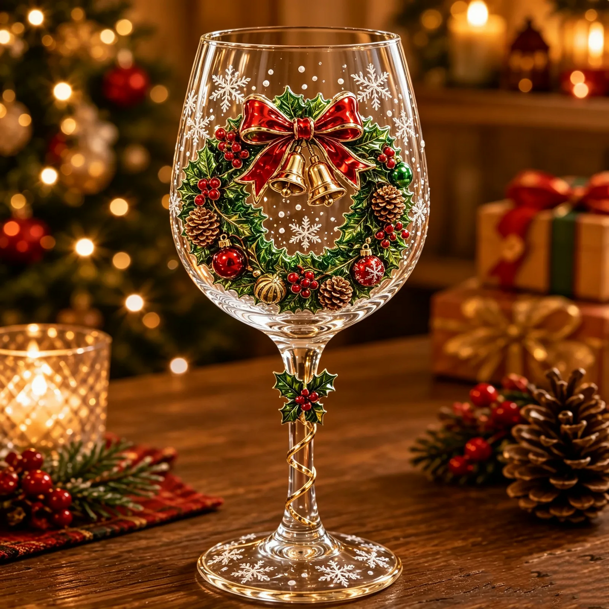 🔥 LLimited-Time Christmas 49% OFF 🥂Christmas 3D Wine Glass Collection Gift Box Set ✨