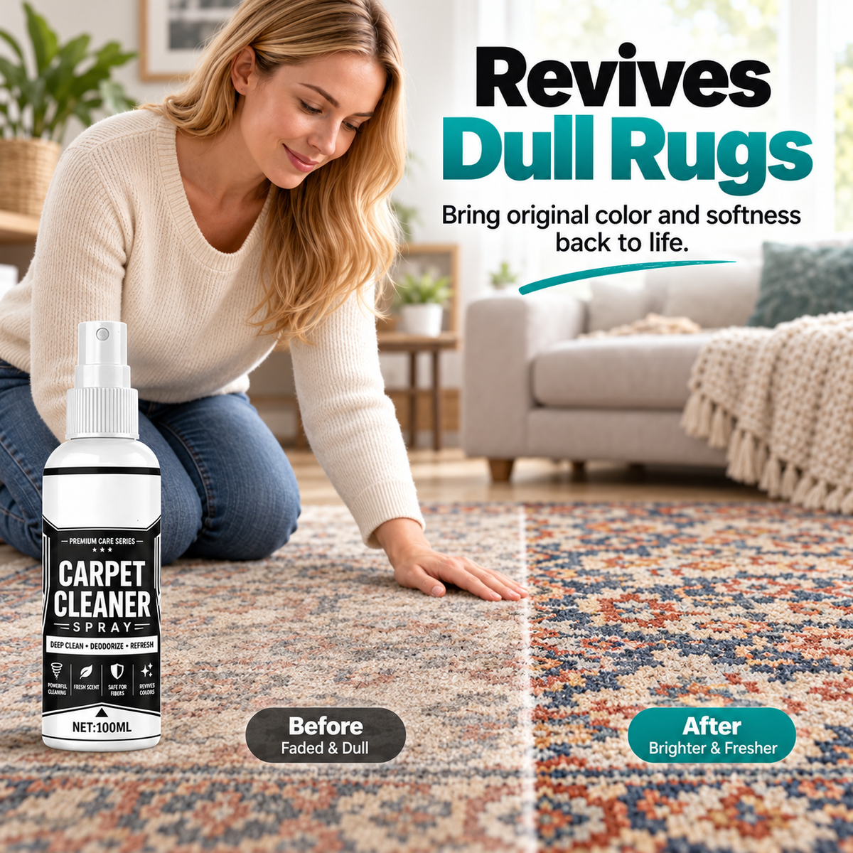 🧴✨Deep Cleaning Carpet Cleaner Spray🧽🍀