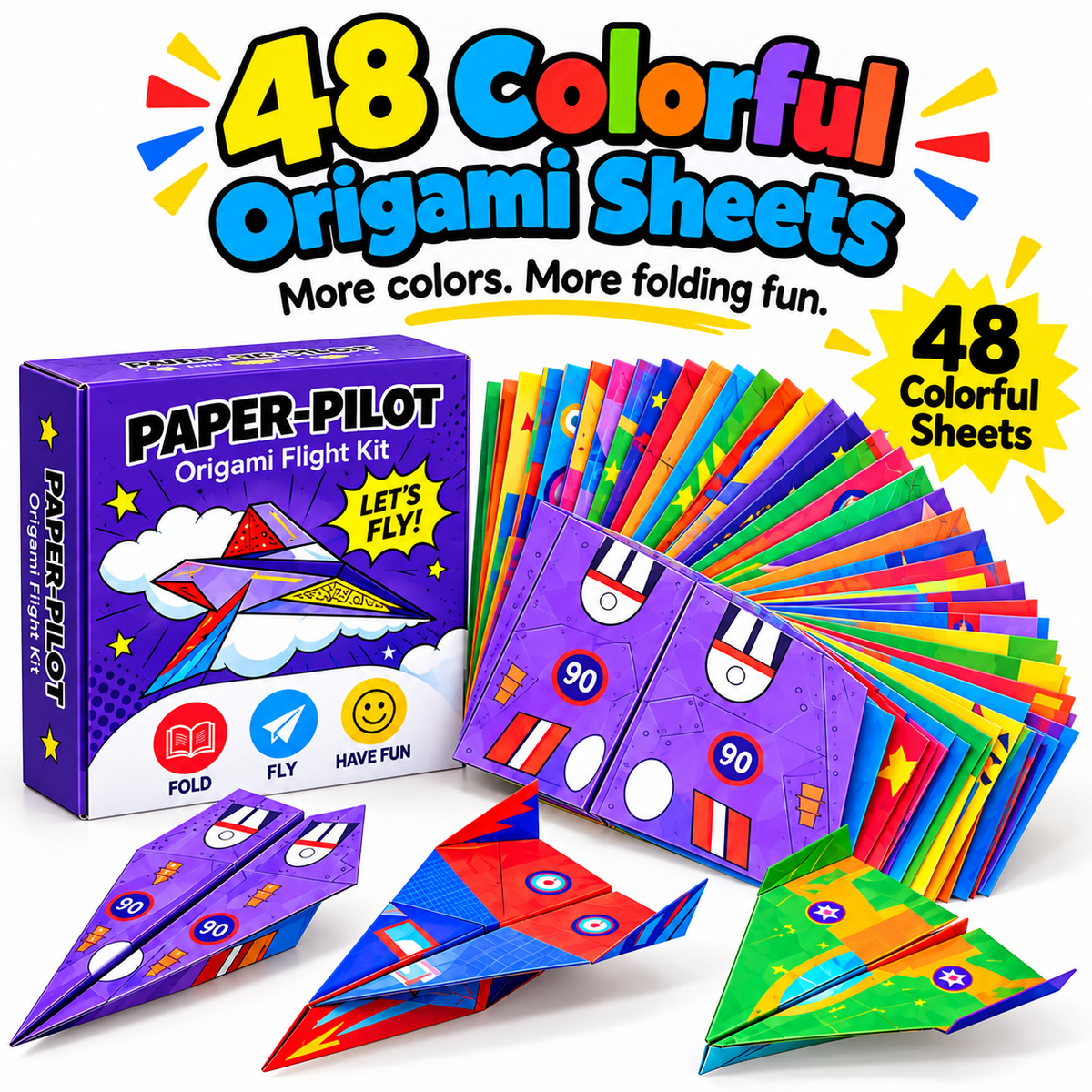 ⏰Creative DIY Paper Airplane Set For Kids🍀