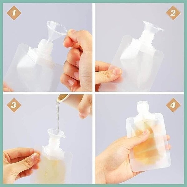 🔥Limited time 69% OFF -Portable Travel Fluid Makeup Packing Bag(10 Pcs）