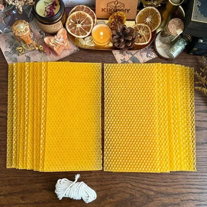 🌈DIY Beeswax Candle Making Kit (12-Piece Set) – Create Your Own Cozy Glow!✂️