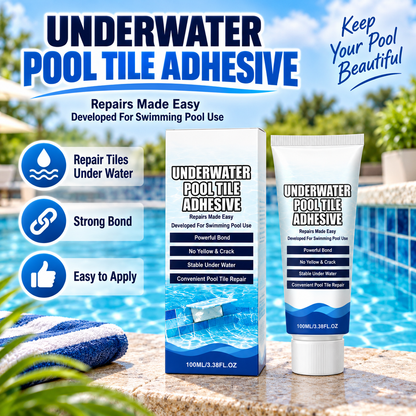 🔧 Pool Tile Repair Adhesive-Fix Loose & Cracked Tiles🍀