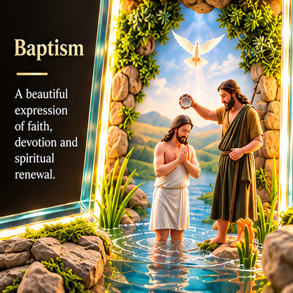 🙏✝️ The Story of Jesus LED Cross Lamp ✨ 6 Biblical Scenes & Meaningful Christian Gift❄️