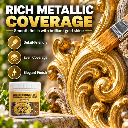 💥HOT SALE🔥Water-Based Weather-Resistant Gold Paint🍀