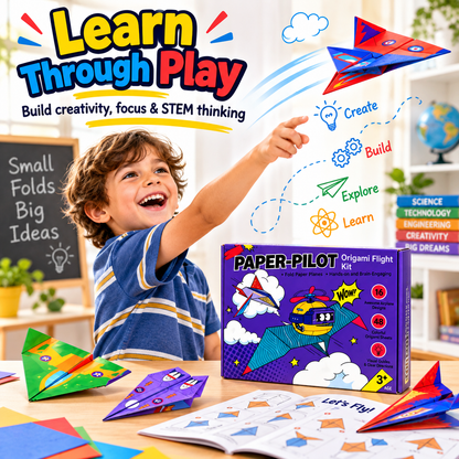 ⏰Creative DIY Paper Airplane Set For Kids🍀
