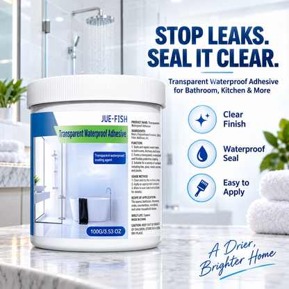 💧🔧Seal Cracks & Stop Leaks Fast ——Transparent Waterproof Coating🖌️🍀