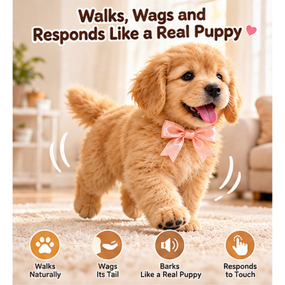 🐕49% OFFGolden Buddy™ 🐾 Realistic Robot Golden Retriever Puppy🍀