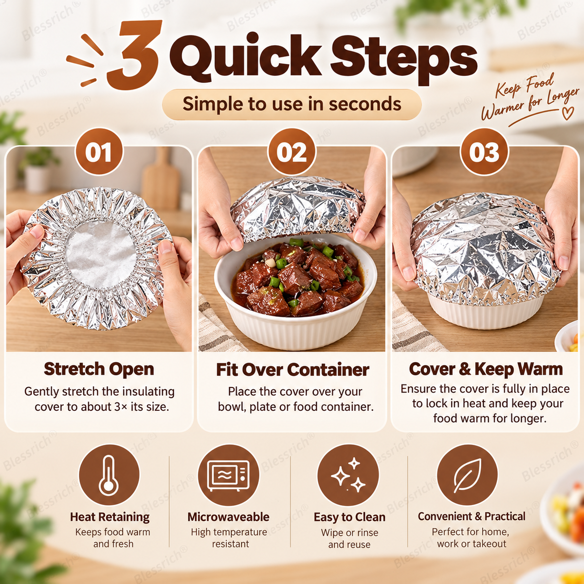 🏠Aluminum foil insulation cover