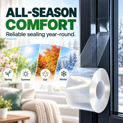 Clear Weather Sealing Tape – Waterproof Window & Door Gap Seal❄️