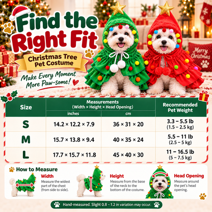 Christmas Tree Pet Costume🍀