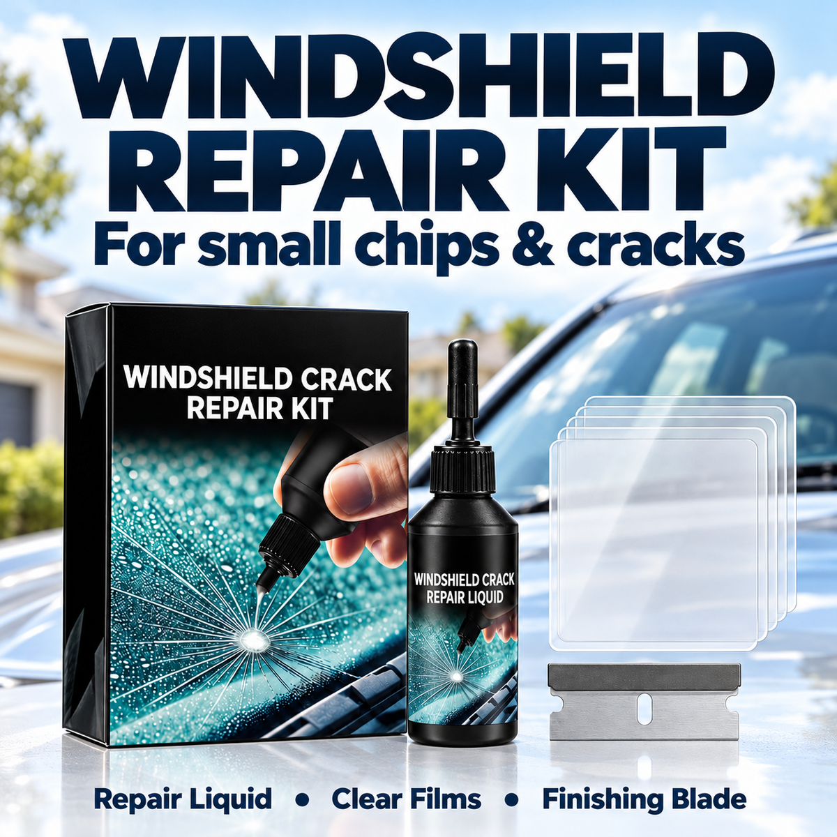 🚗 Windshield Crack Repair Liquid🍀