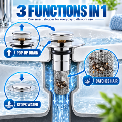 🔥Universal  Pop-Up Drain Stopper⭐🛒