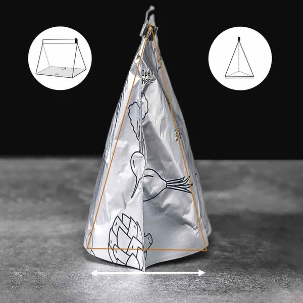 Reusable Foil Zip Lock Vacuum Food Storage Bag(Pack of 20)