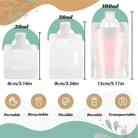 🔥Limited time 69% OFF -Portable Travel Fluid Makeup Packing Bag(10 Pcs）