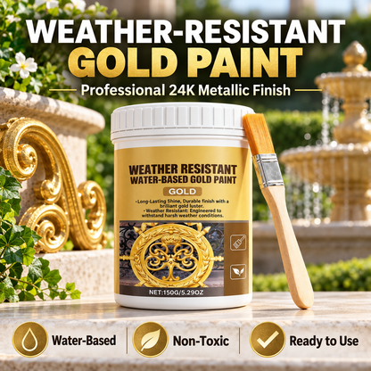 💥HOT SALE🔥Water-Based Weather-Resistant Gold Paint🍀