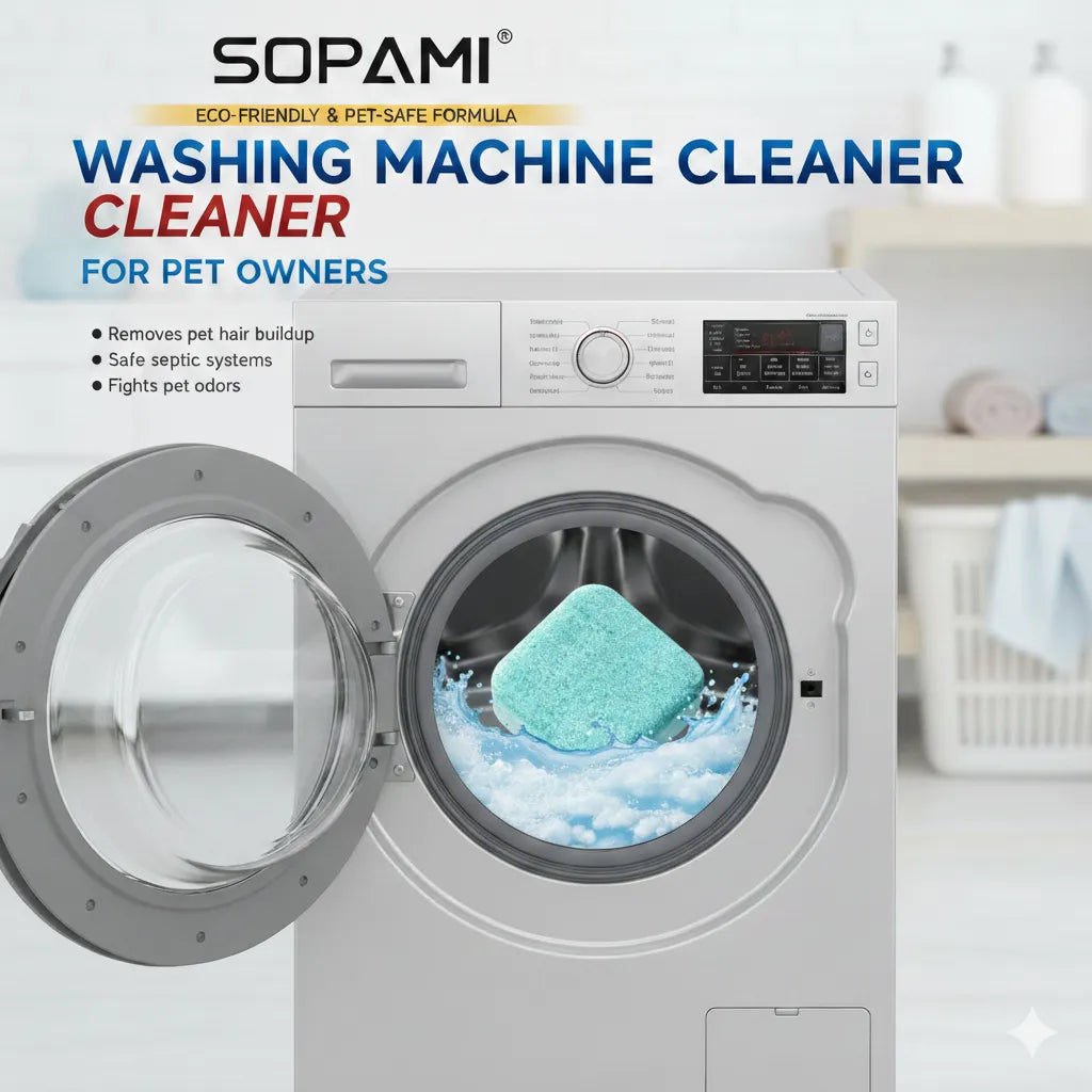 ⚡50K+ SOLD!🔥🔥SOPAMI Eco-Friendly Washing Machine Cleaner Fights Pet Odors