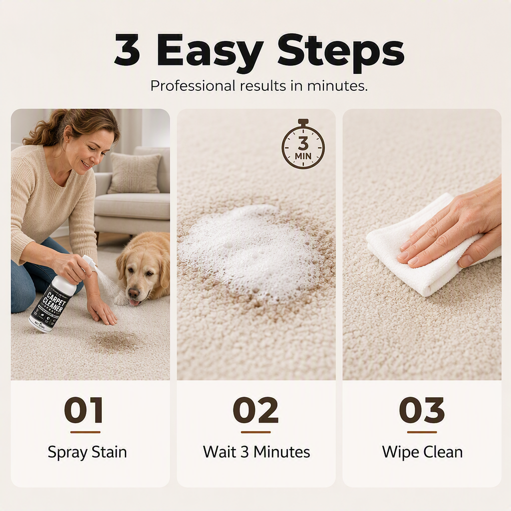 ✨ Carpet & Upholstery Cleaner Spray – Lifts Stains & Neutralizes Odors❄️