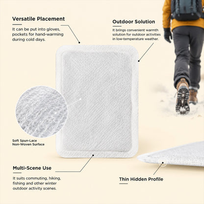 ✨10Pcs Self Heating Foot Warmers 🧦Winter Foot Cold Protection Patch Long Lasting Warm Pad for Hiking & Commuting