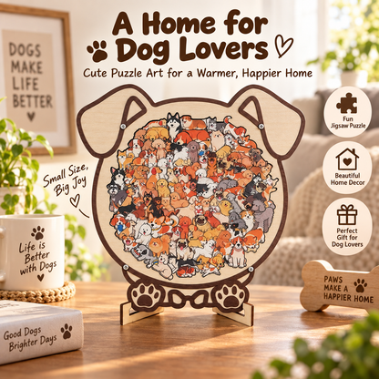 🎁135-Piece Morandi-Colored Cat Shaped Wooden Jigsaw Puzzle🍀