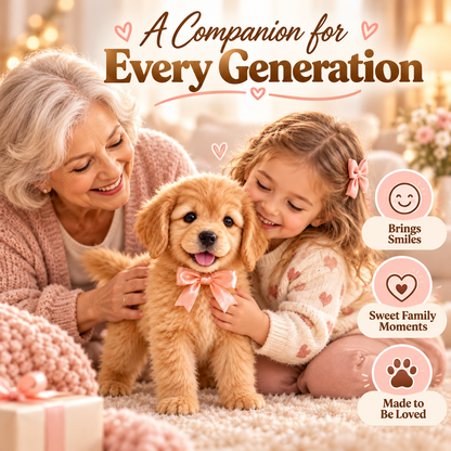 🐕49% OFFGolden Buddy™ 🐾 Realistic Robot Golden Retriever Puppy❄️