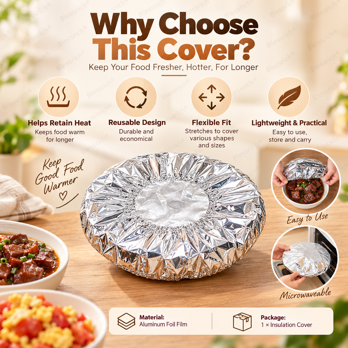🏠Aluminum foil insulation cover