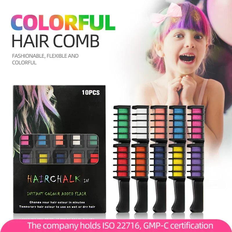 🎁Limited Time Discount🔥Temporary Hair Dye Chalk Comb- Cruelty Free