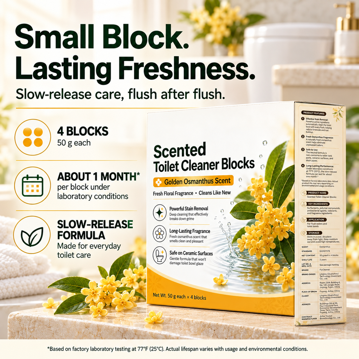 🚽 Automatic Toilet Cleaner Blocks – Cleans & Freshens Every Flush 🛒