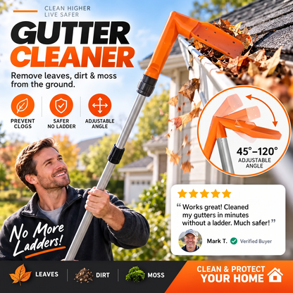 🔧 LIMITED‑TIME 50% OFF! ✨ No-Climb Gutter Cleaning Tool