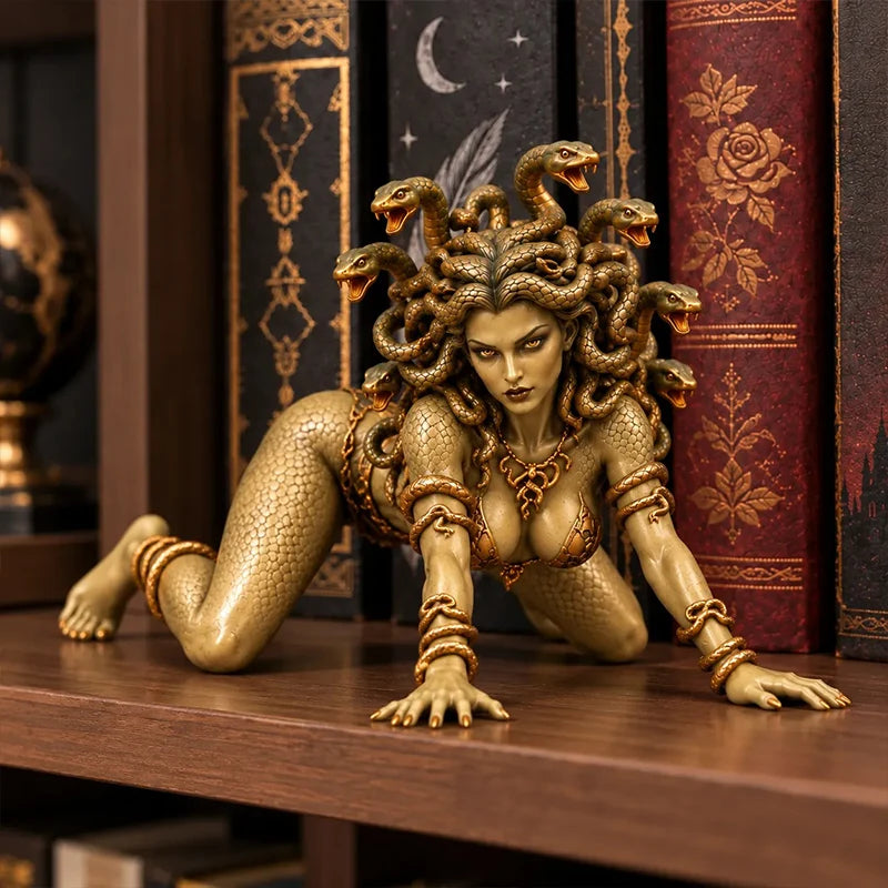 🐍 Medusa Statue – Greek Mythology & Gothic Home Decor ✨