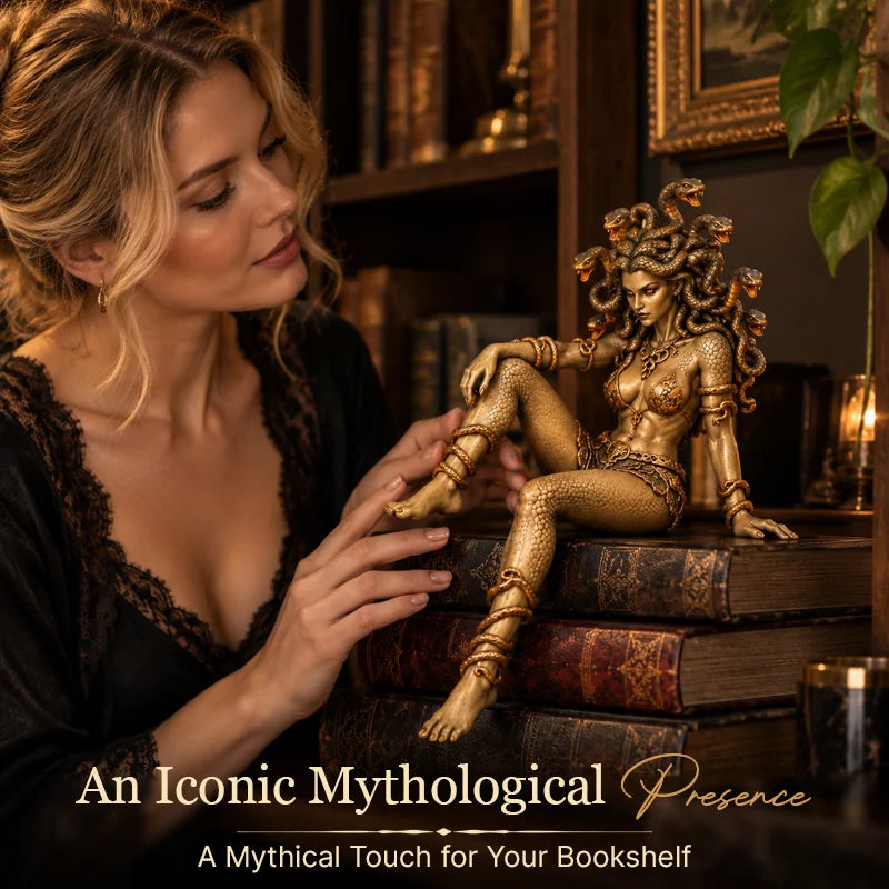 🐍 Medusa Statue – Greek Mythology & Gothic Home Decor ✨