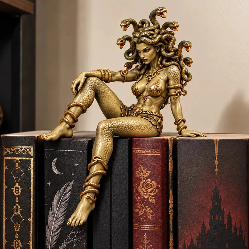 🐍 Medusa Statue – Greek Mythology & Gothic Home Decor ✨