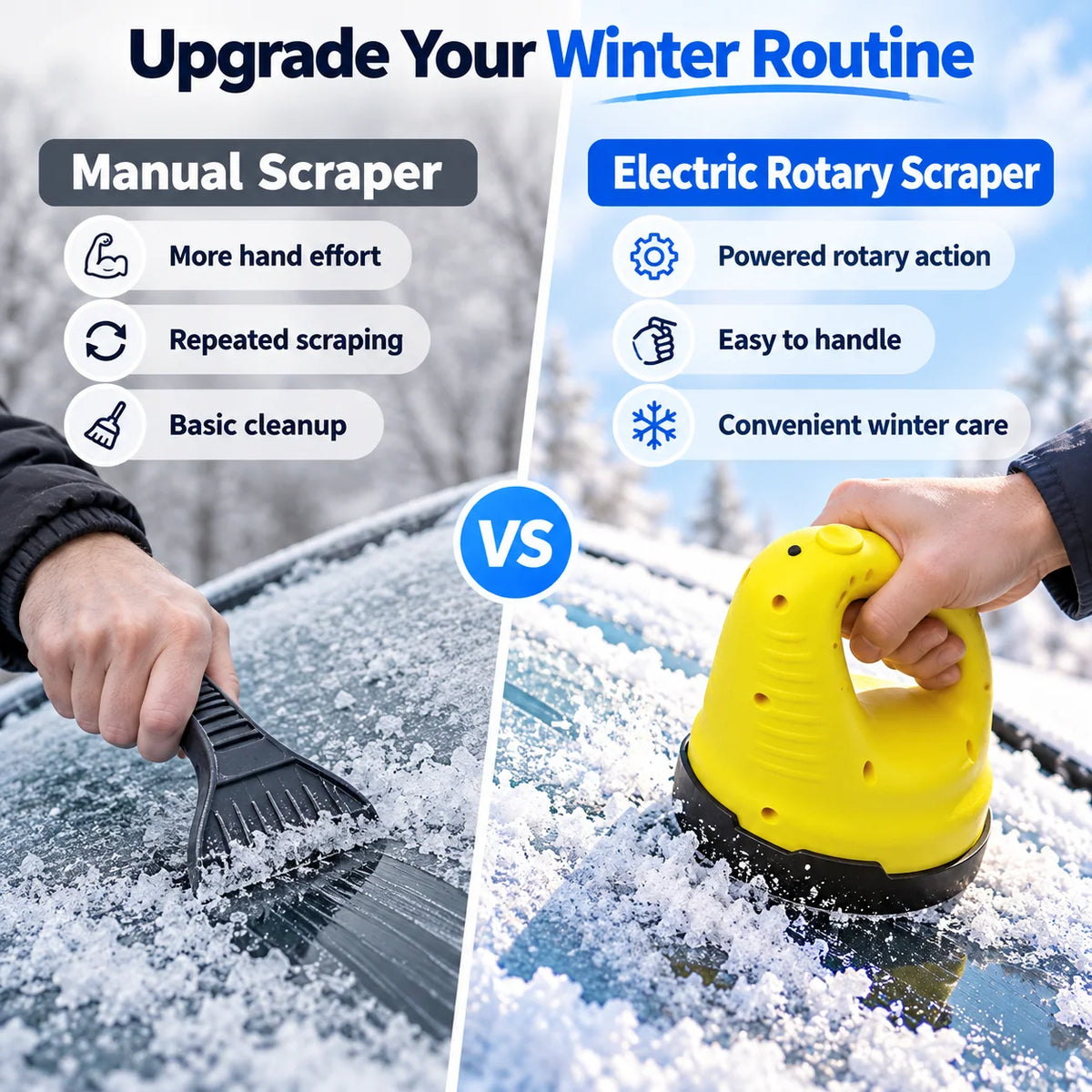 ❄️ Multifunctional Electric Snow &amp; Ice Scraper