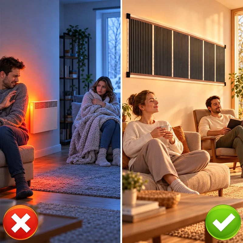 🏠Last Day 49% OFF🔥 Far-Infrared Ceramic Wall Heater – Fast Warmth, Quiet Comfort