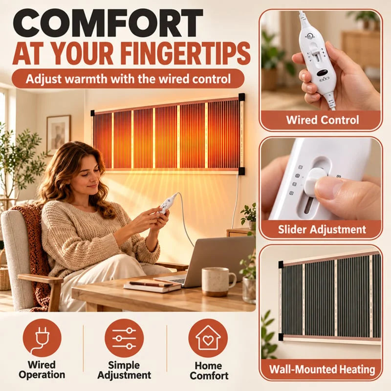 🏠Last Day 49% OFF🔥 Far-Infrared Ceramic Wall Heater – Fast Warmth, Quiet Comfort
