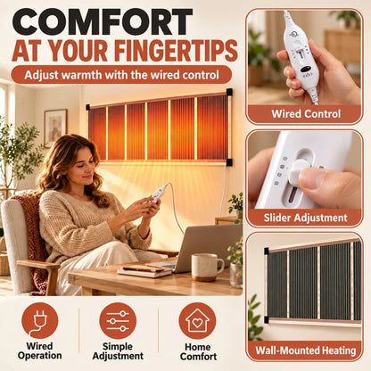 🏠Last Day 49% OFF🔥 Far-Infrared Ceramic Wall Heater – Fast Warmth, Quiet Comfort