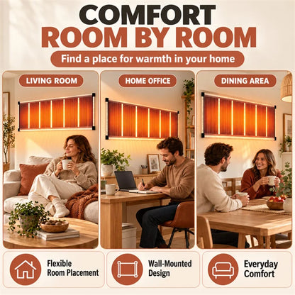 🏠Last Day 49% OFF🔥 Far-Infrared Ceramic Wall Heater – Fast Warmth, Quiet Comfort