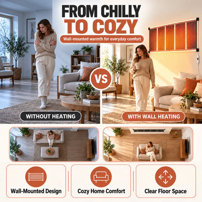 🏠Last Day 49% OFF🔥 Far-Infrared Ceramic Wall Heater – Fast Warmth, Quiet Comfort