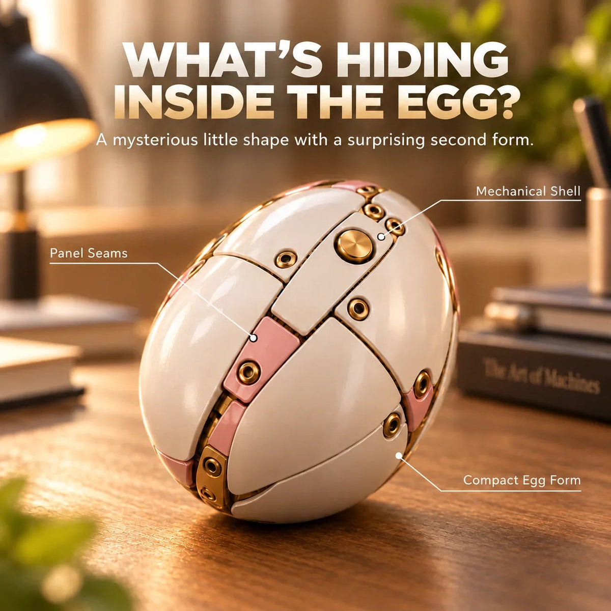 ✨ 2-in-1 Transforming Mechanical Unicorn Egg🦄 – Winged Fantasy Figure