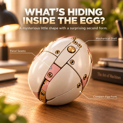 ✨ 2-in-1 Transforming Mechanical Unicorn Egg🦄 – Winged Fantasy Figure