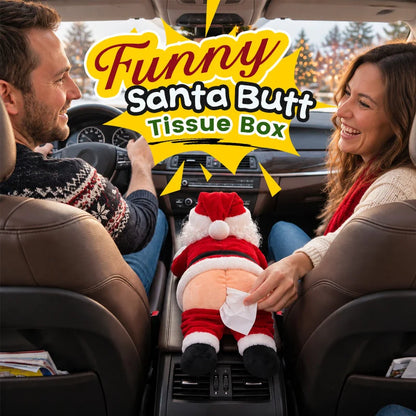 🎁 50% OFF ❤️Funny Santa Butt Tissue Box