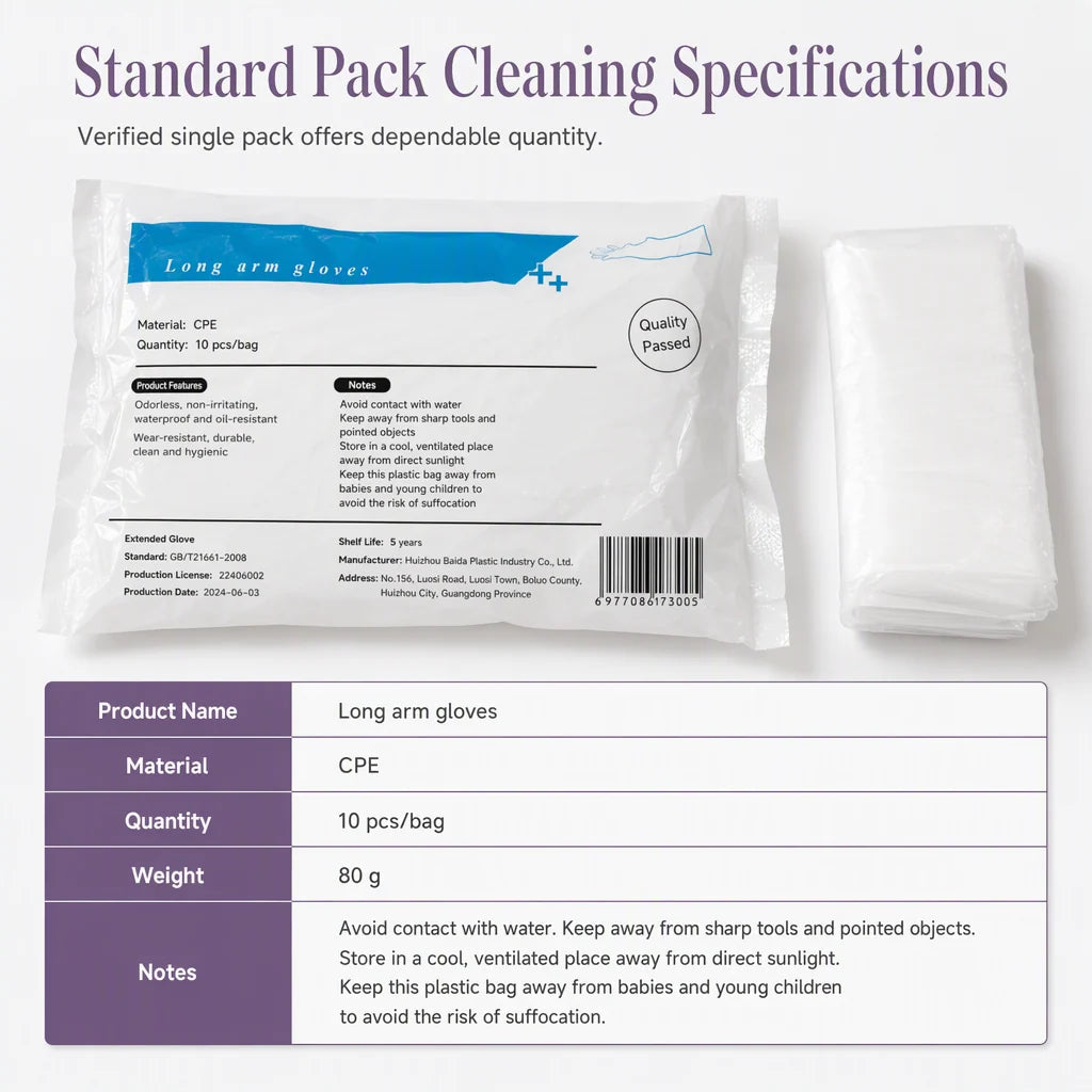 🧪 Chemical Safety 2026 | Disposable Long Gloves | Full Protection & Durable 🛡️🍀