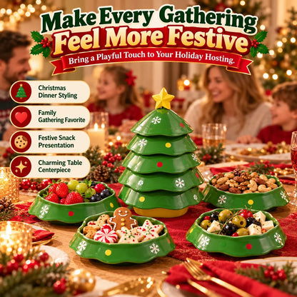 🎁LAST DAY 49% OFF🎁5-Layer Christmas Tree Serving Tray - Green