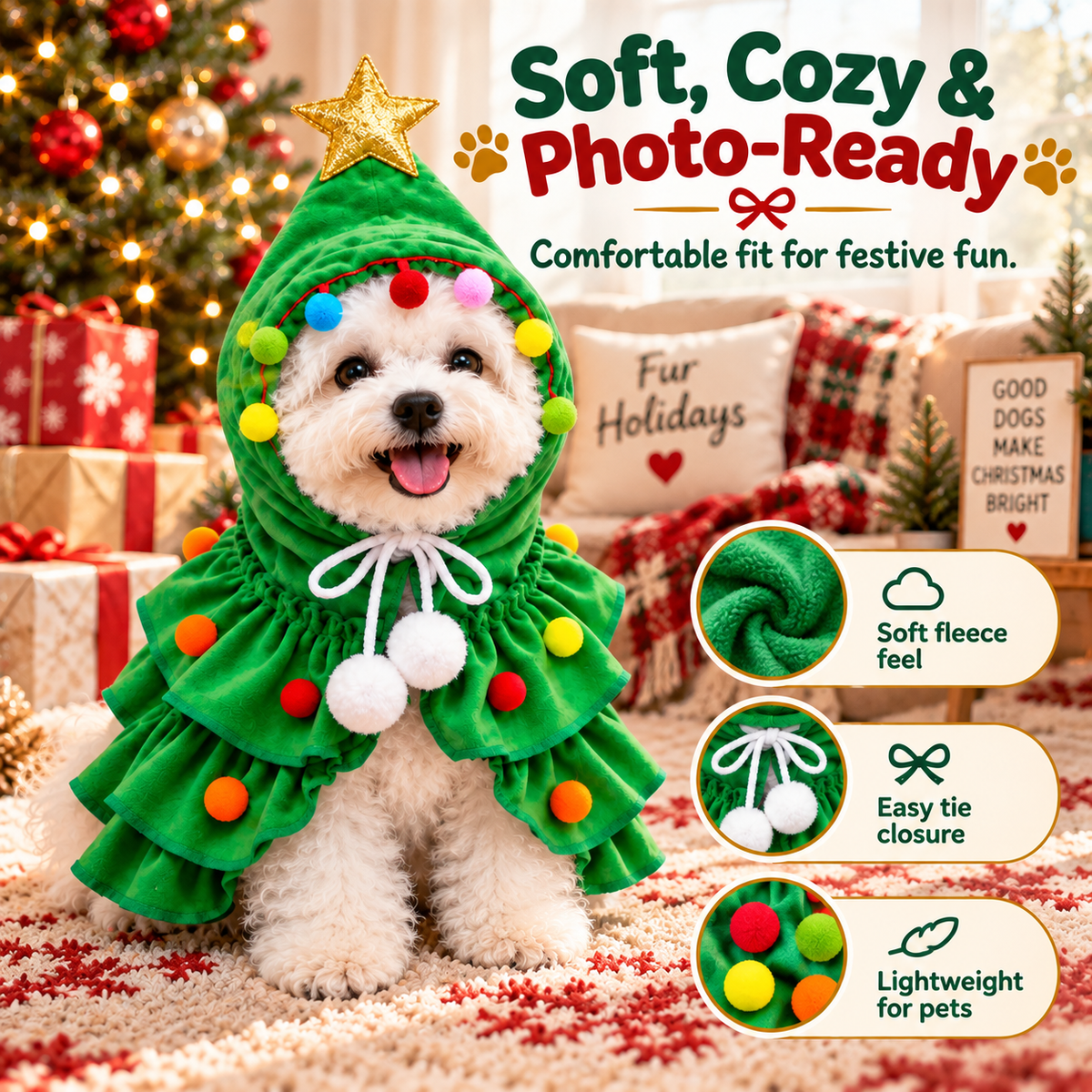 Christmas Tree Pet Costume🍀