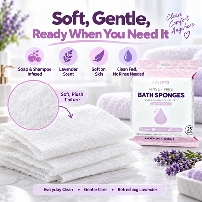 🏆Flash Sale🌈Disposable Rinse-Free Bathing Wipes🧼🍀