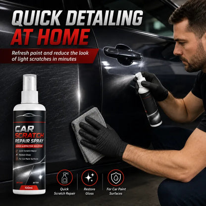 🚗 Universal Car Scratch Repair Spray – Erases light scratches, swirl marks & scuffs fast. 🛡️💨