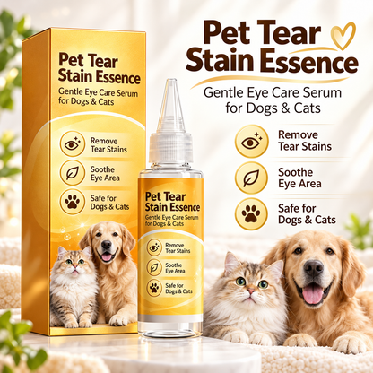 🔥 HOT SALE 🐶 Gentle Pet Tear Stain Remover – For Cleaner, Fresher-Looking Fur💧🍀